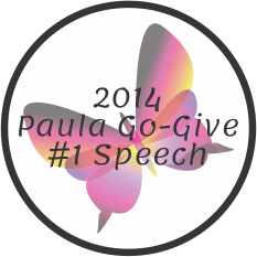 Paula Kirkpatrick Go Give #1 Speach 2014